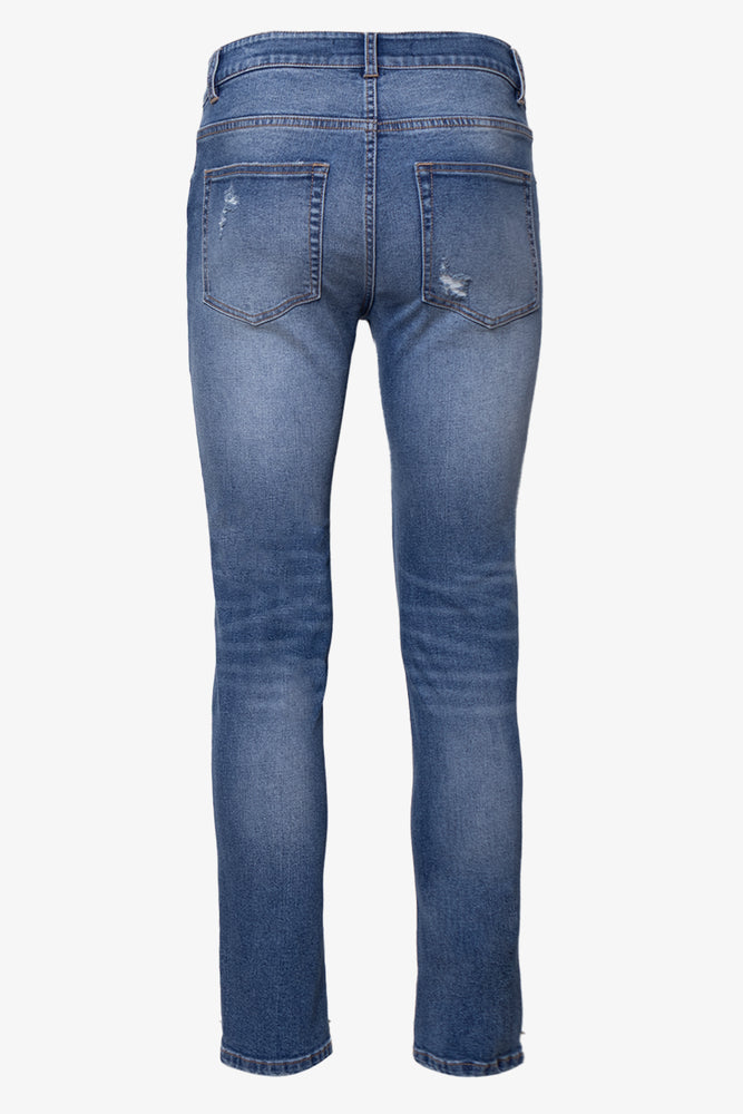 Ripped Skinny Denim Jeans Blue (1)