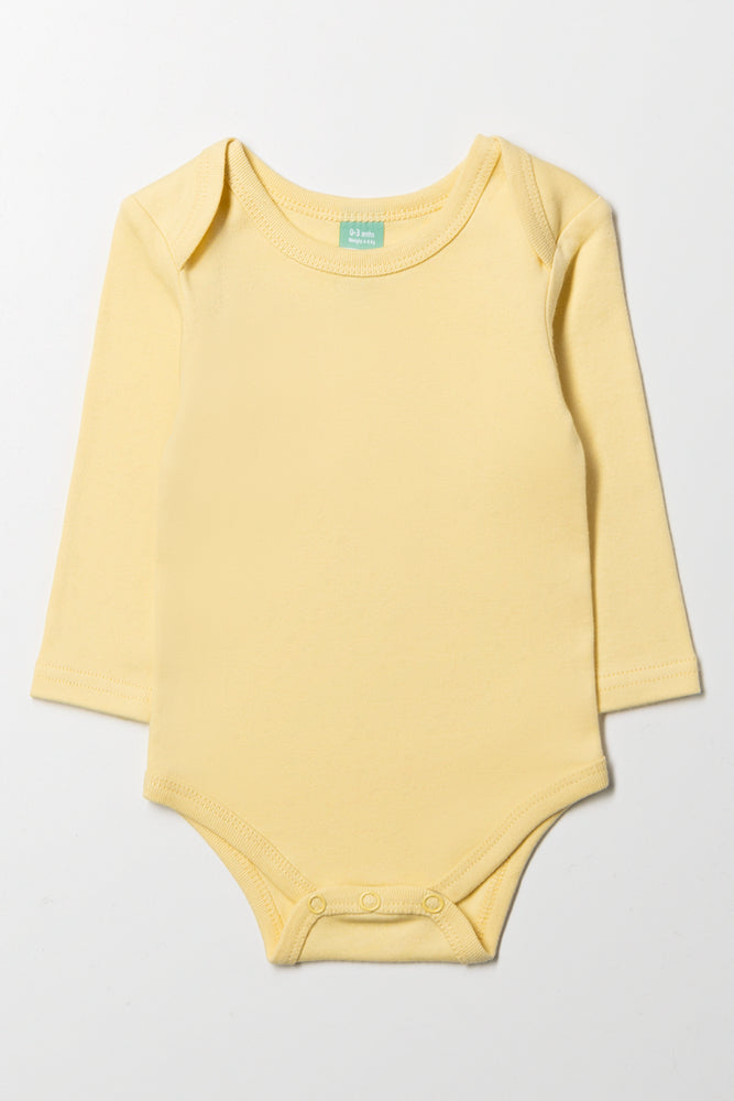 Yellow Long Sleeve Bodysuit