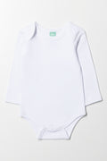 White Long Sleeve Baby Vest