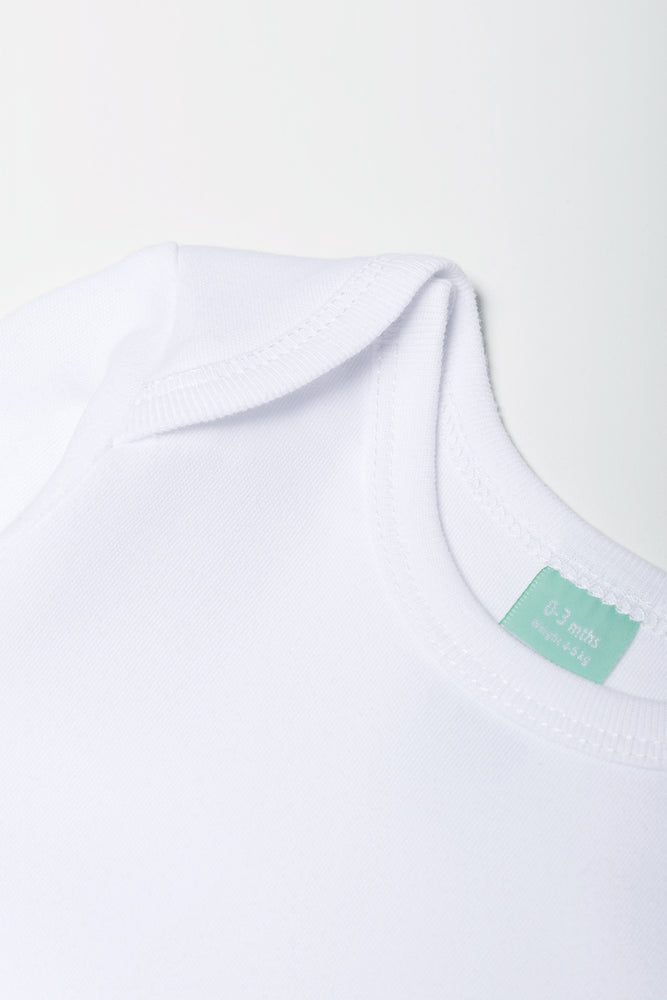 White Long Sleeve Baby Vest (1)