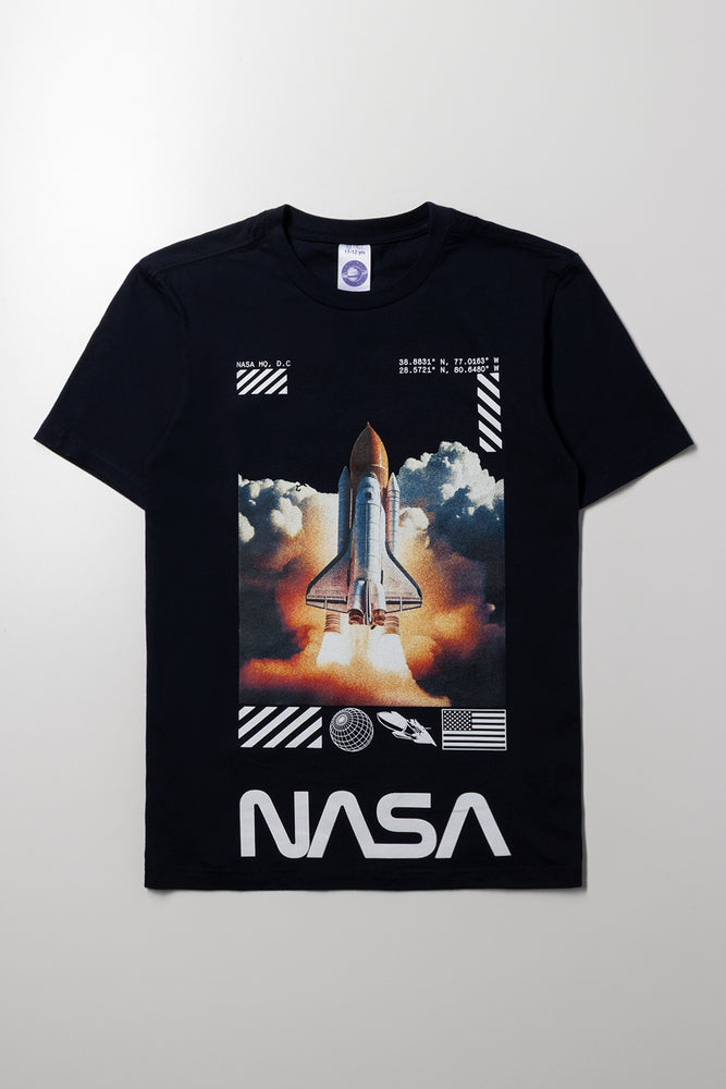 Nasa Short Sleeve T-Shirt Navy