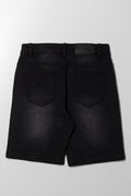 Denim Shorts Black (3)