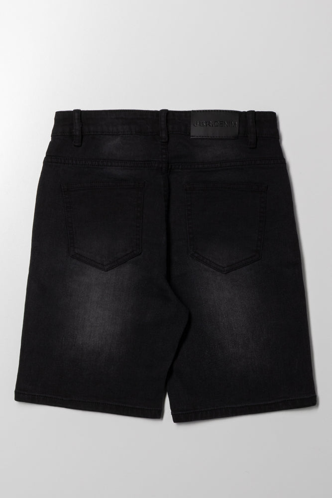 Denim Shorts Black (3)