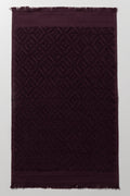 Textured Guest Towel Dark Purple