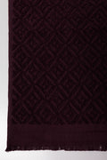 Textured Guest Towel Dark Purple (1)