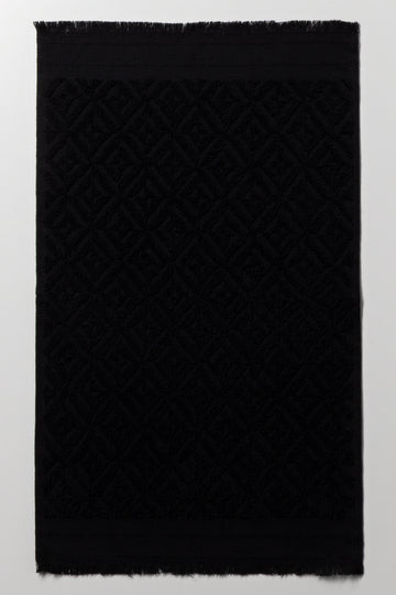 Textured Guest Towel Black