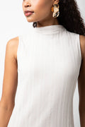 Sleeveless Column Dress Cream (3)