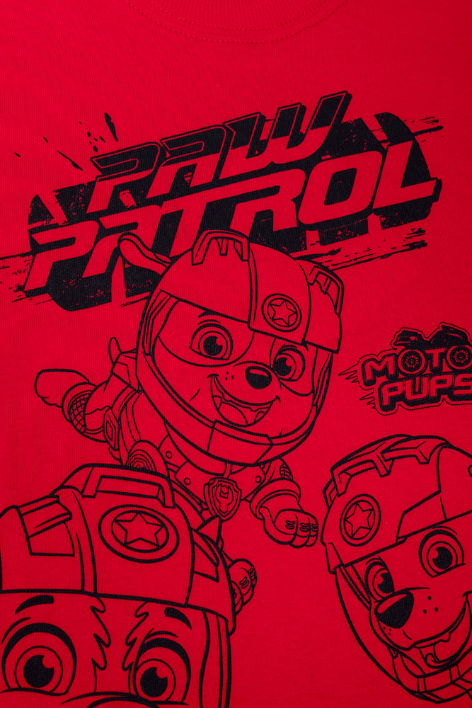 Paw Patrol 2 Pack T-Shirt Red And White