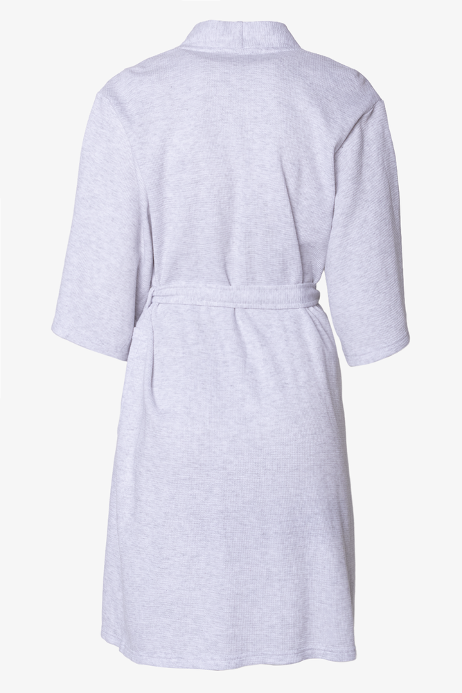 Waffle Gown  & Scrunchie Set Grey (1)