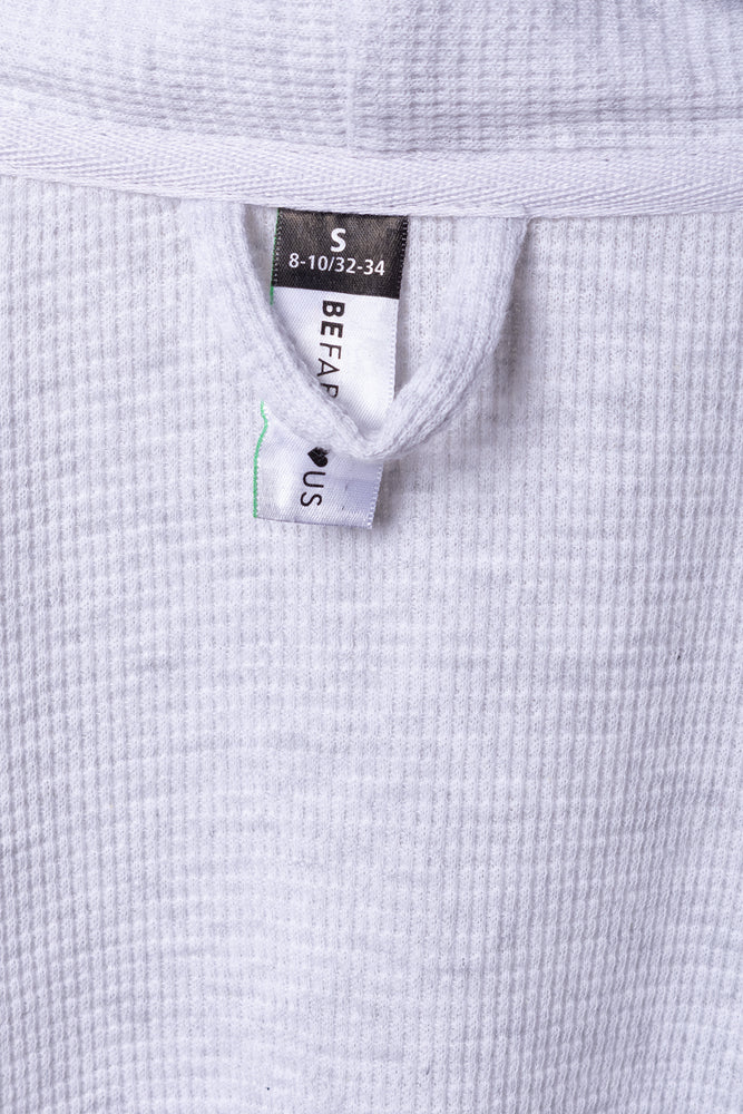 Waffle Gown  & Scrunchie Set Grey (2)