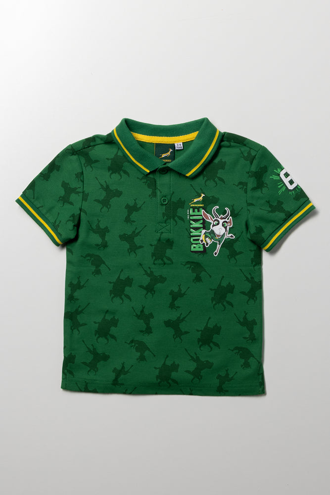 Bokkie Short Sleeve Golfer Green
