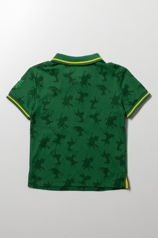 Bokkie Short Sleeve Golfer Green (2)