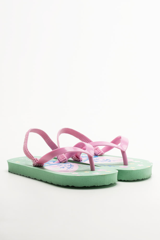 Butterfly Flip Flops Aqua
