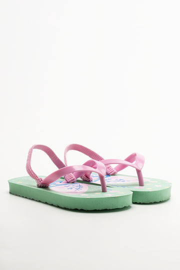 Butterfly Flip Flops Aqua