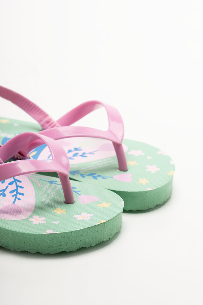 Butterfly Flip Flops Aqua (2)