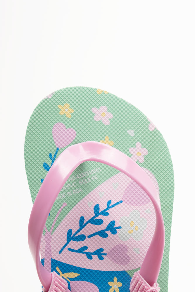 Butterfly Flip Flops Aqua (4)