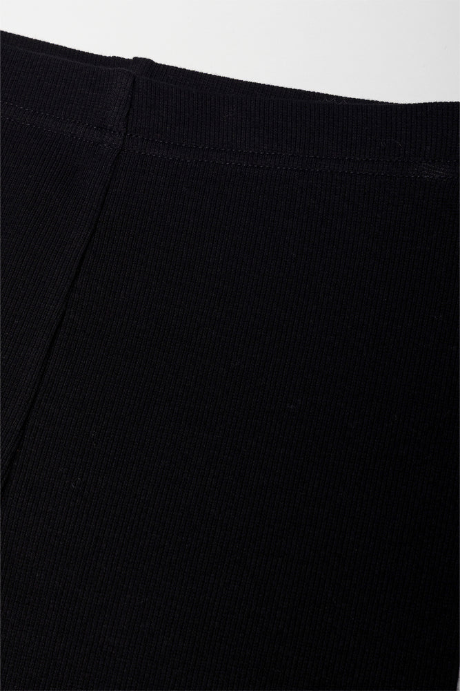 Rib Cycle Shorts Black