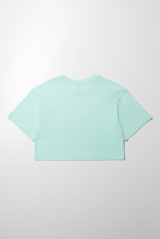 Short Sleeve Boxy T-Shirt Light Green (2)