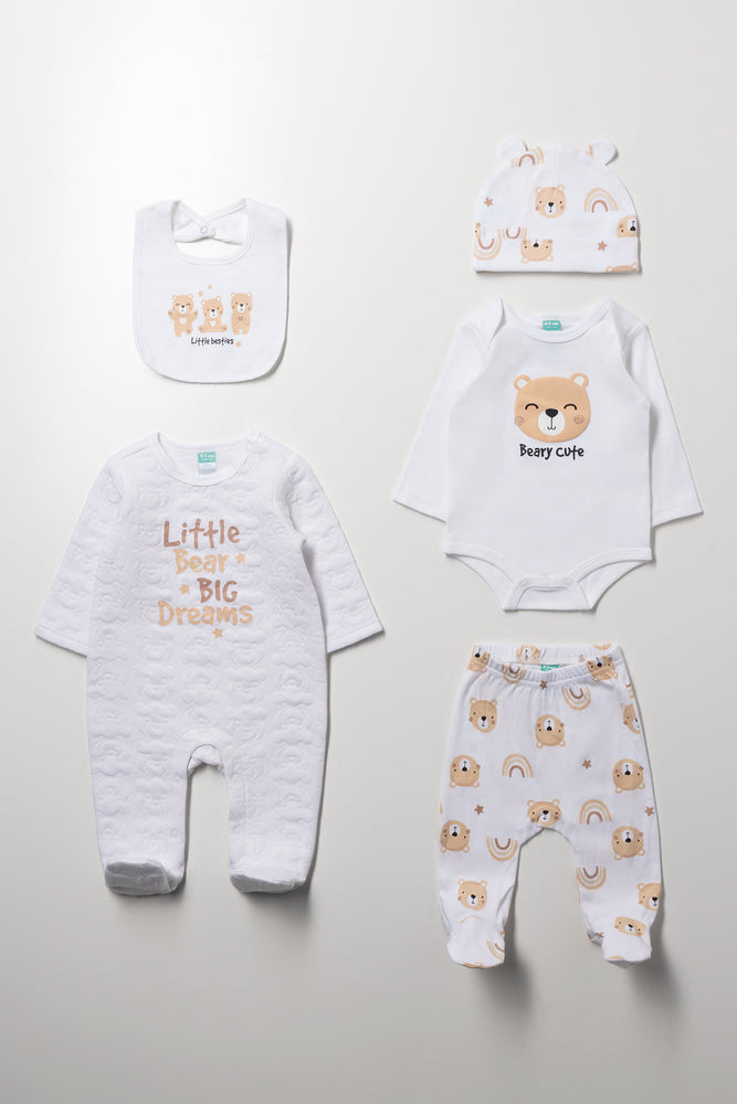 5 Piece Set White