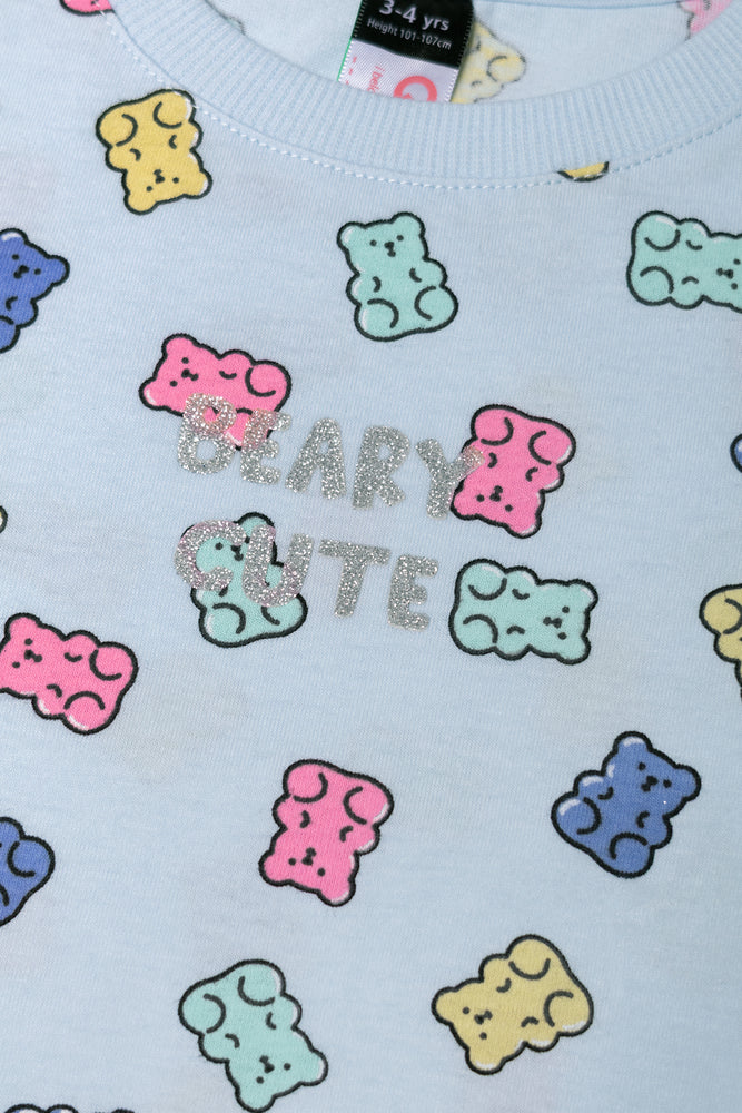 Bear Short Sleeve T-Shirt Blue