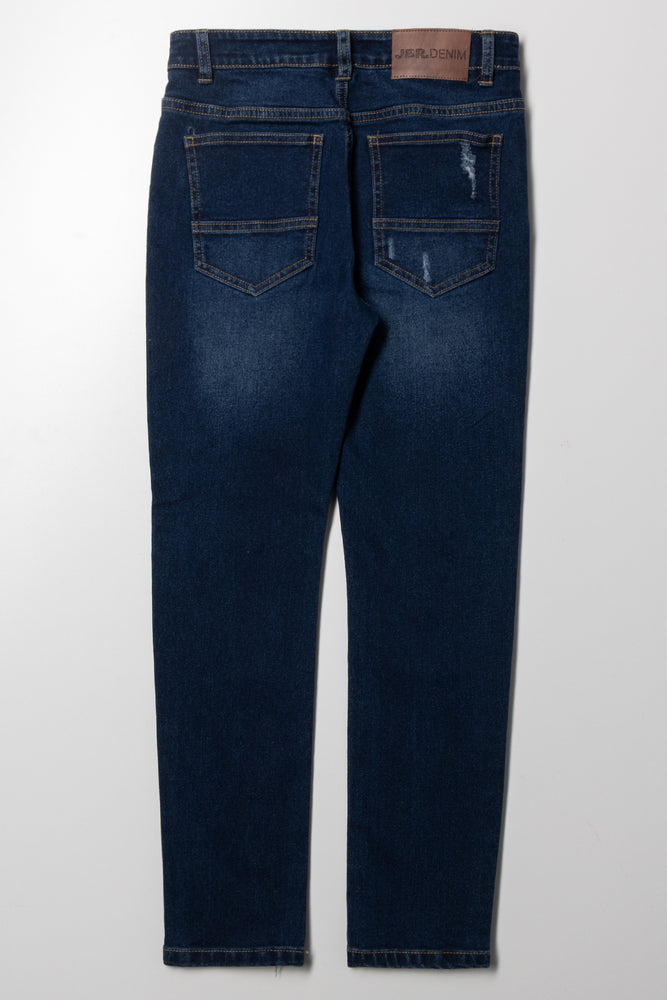 Rip And Repair Skinny Denim Jean Blue (4)