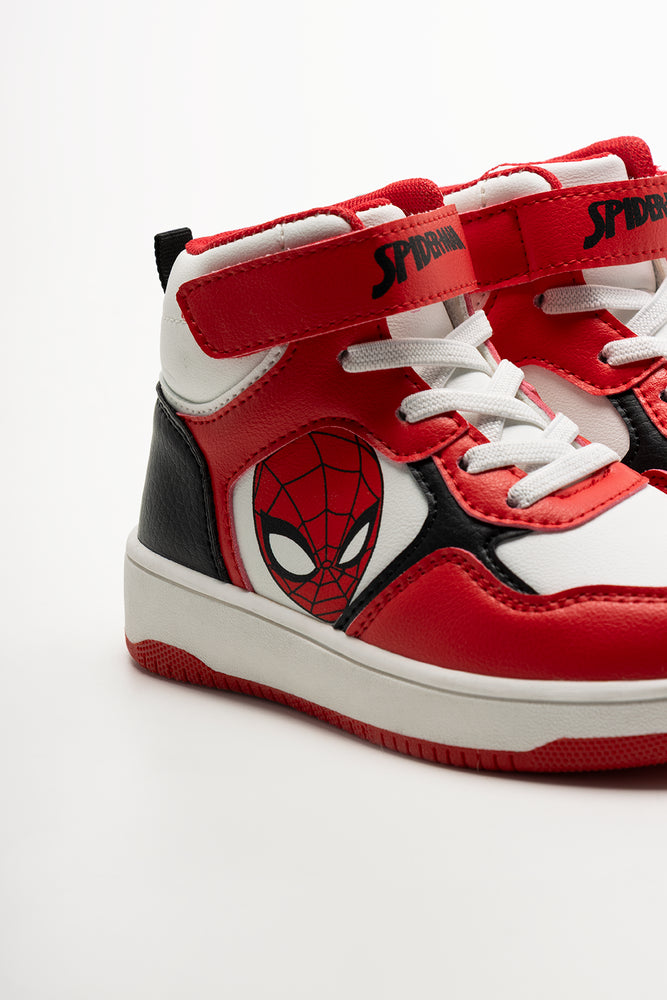 Spider-Man High Top Sneakers Red (3)