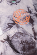 Tie Dye Shorts And T-Shirt Set Dark Grey (1)
