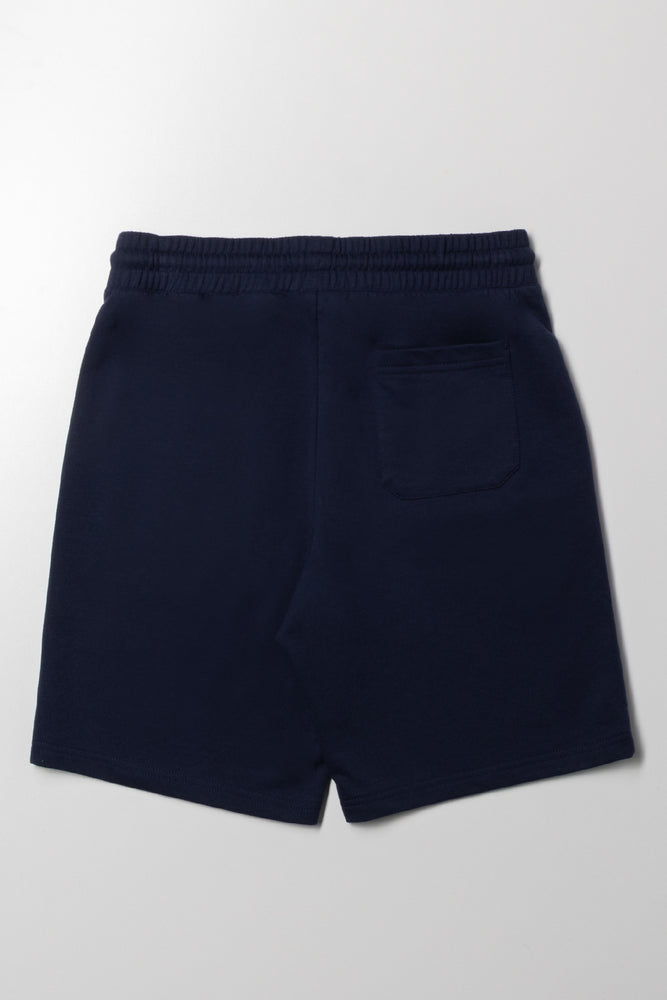 Fleece Shorts Navy (2)