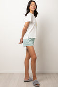 Paradise Dreams Shorts Pyjama Set Sage (1)