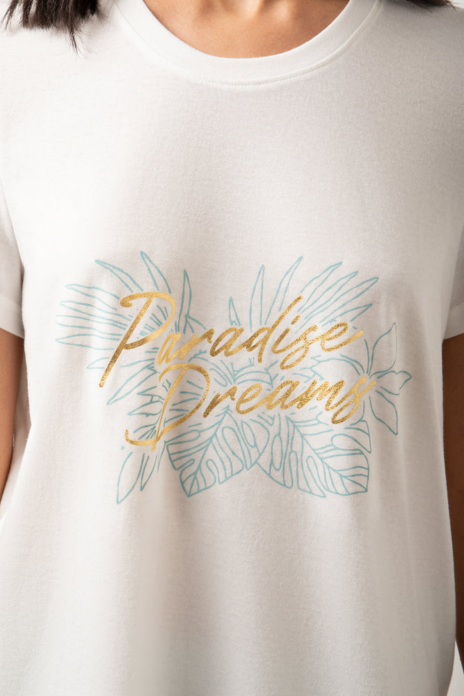 Paradise Dreams Shorts Pyjama Set Sage (3)