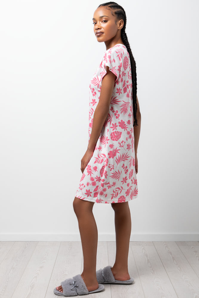 2 Pack Wake Up In Paradise Sleepshirts Pink