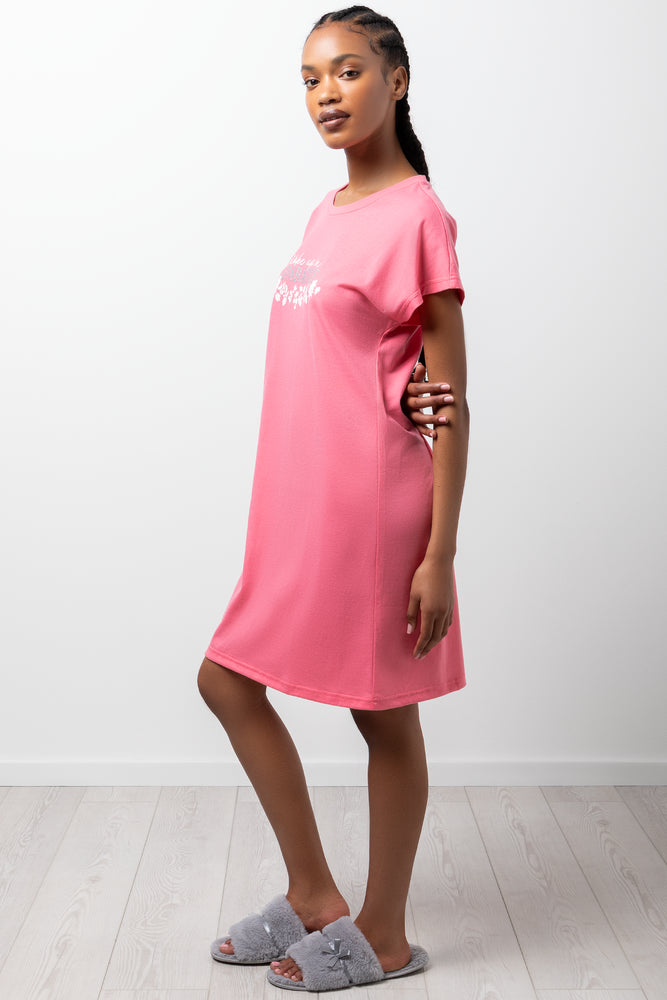 2 Pack Wake Up In Paradise Sleepshirts Pink (5)