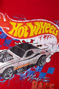 Hot Wheels Short Sleeve T-Shirt Red (1)