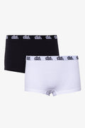 2 Pack Boyleg Panties Black And White