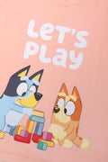 Bluey 3 Pack T-Shirts Blue, Peach And White (2)