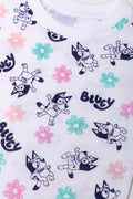 Bluey 3 Pack T-Shirts Blue, Peach And White (3)