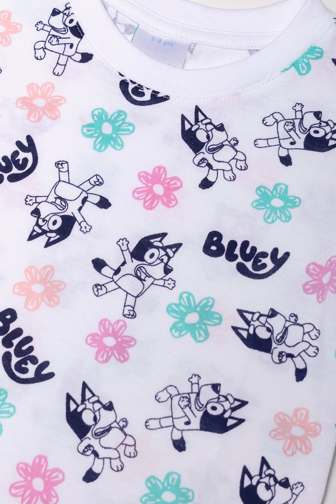 Bluey 3 Pack T-Shirts Blue, Peach And White (3)