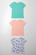 Bluey 3 Pack T-Shirts Blue, Peach And White (4)