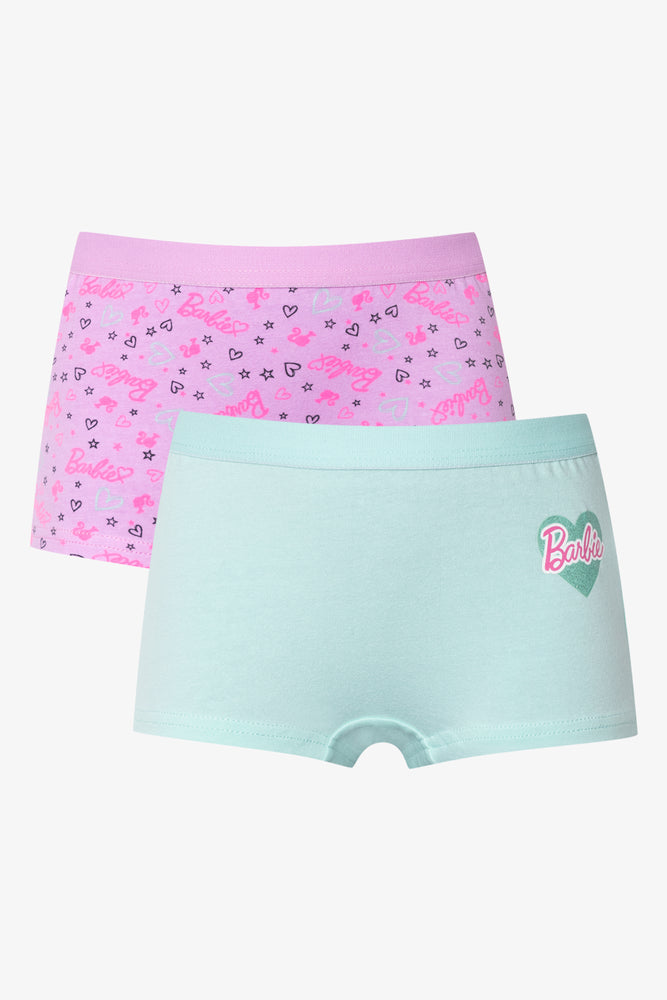 2 Pack Barbie Boylegs Pink And Aqua