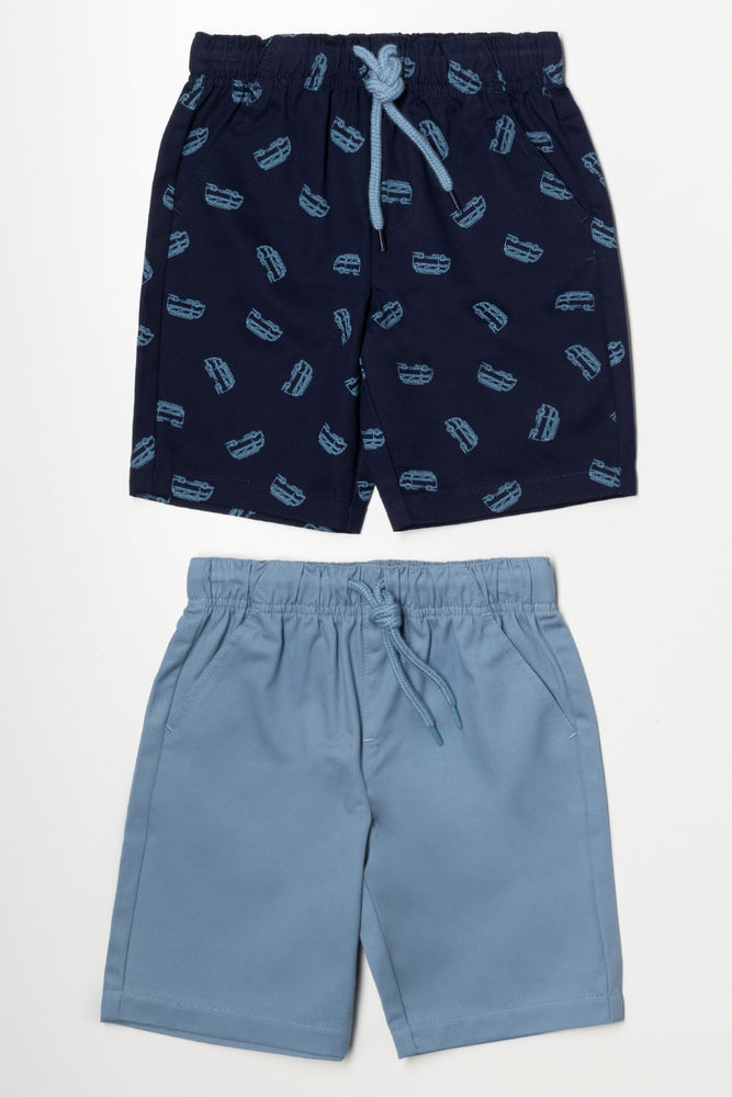 2 Pack Shorts Blue
