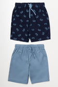 2 Pack Shorts Blue