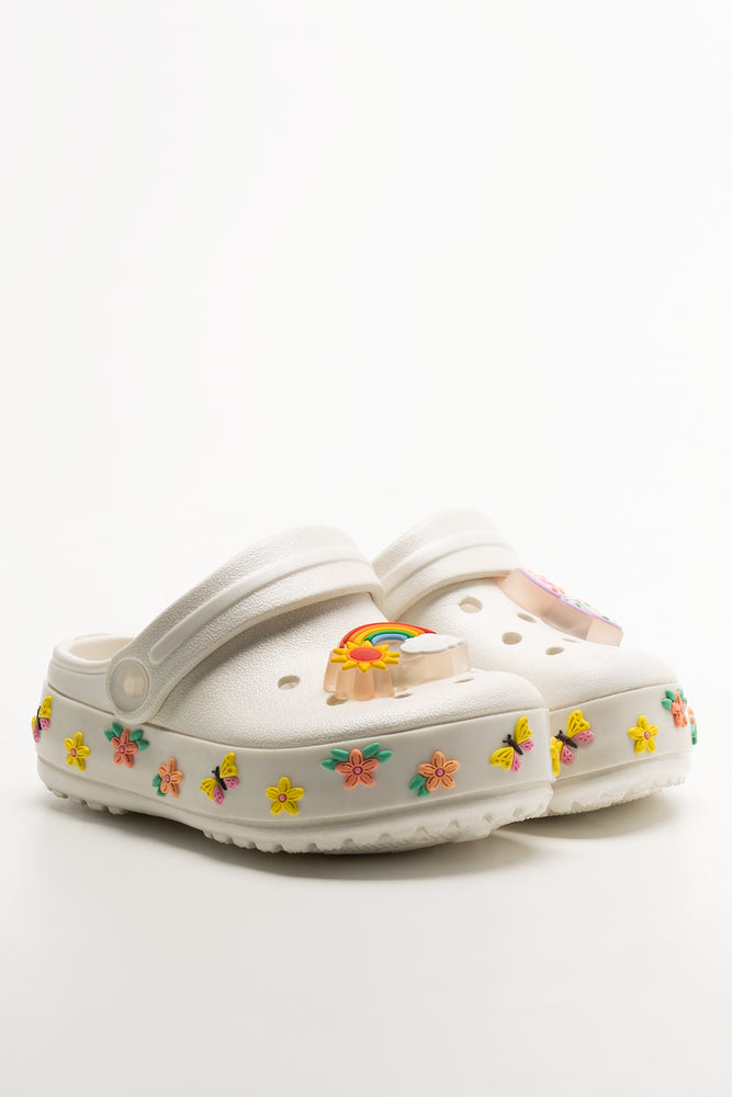 Light Up Garden Clogs White