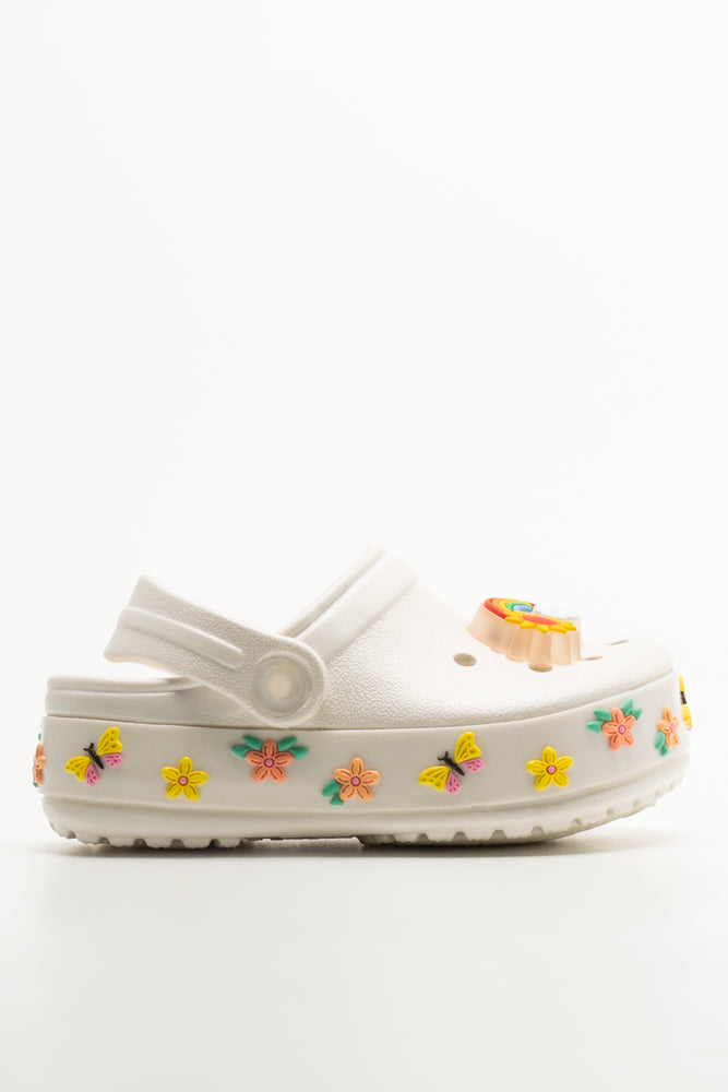 Light Up Garden Clogs White