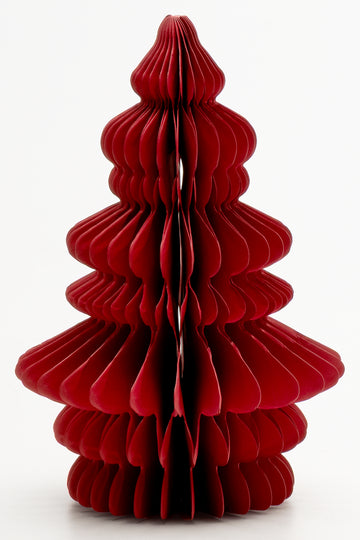 Paper Christmas Tree Burgundy