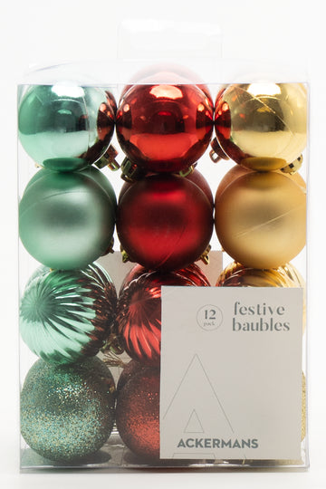 Christmas Baubles Multi