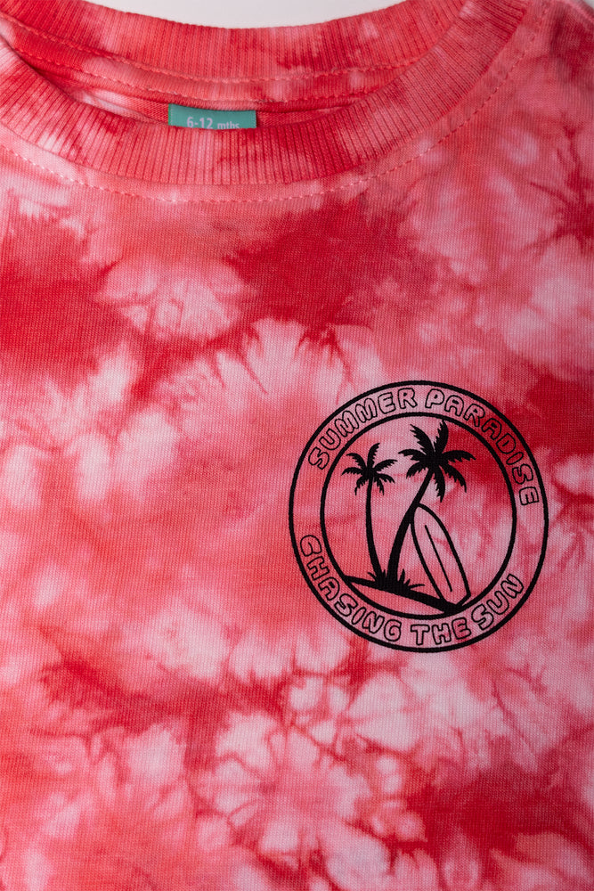Tie Dye Set Red