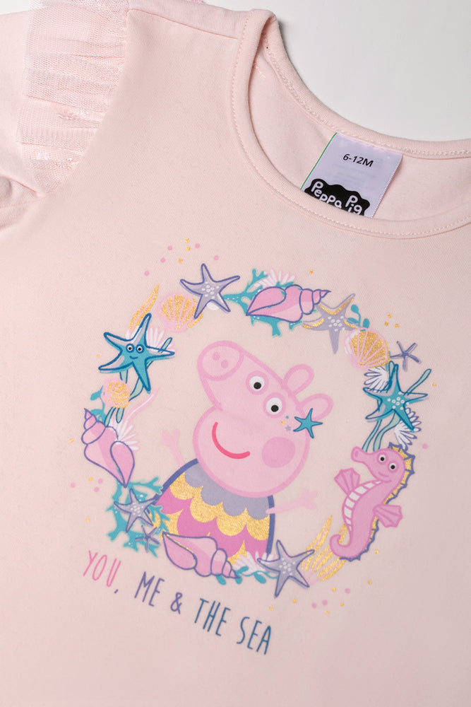 Peppa Pig Tutu Set With Wings Pink