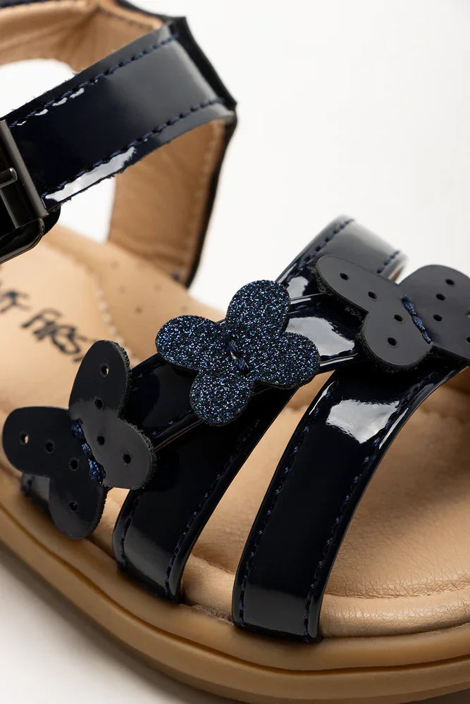 Butterfly Sandals Navy (2)