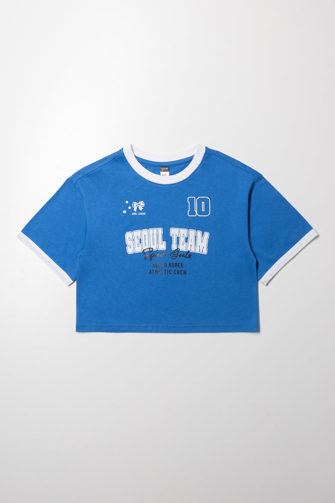 Boxy T-Shirt Blue
