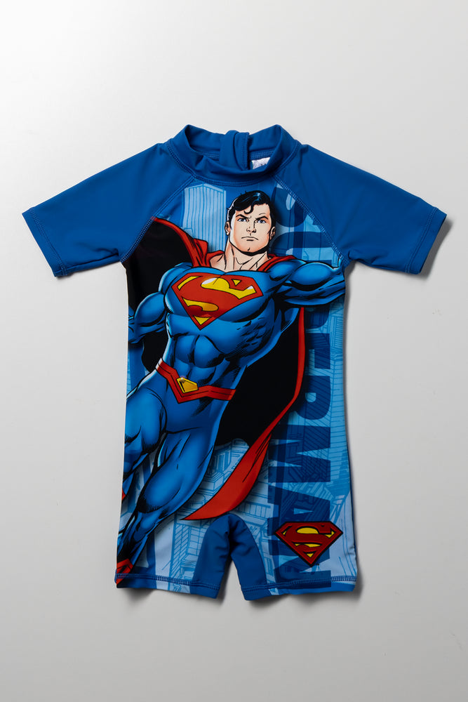 Superman Swimsuit Blue